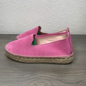 Manebi Espadrilles Double Sole‎  4cm Suede Bold Pink EU 41/US 10